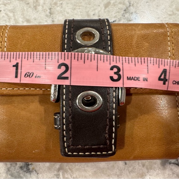 Vintage Coach Soho Flap Brown Wallet Rare Y2K - Picture 8 of 11